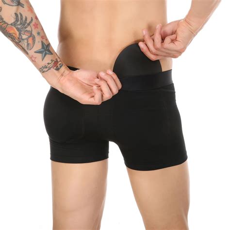 Clever Menmode Men Sexy Butt Lifter Enlarge Push Up Underpants Removable Pad Boxer Underwear