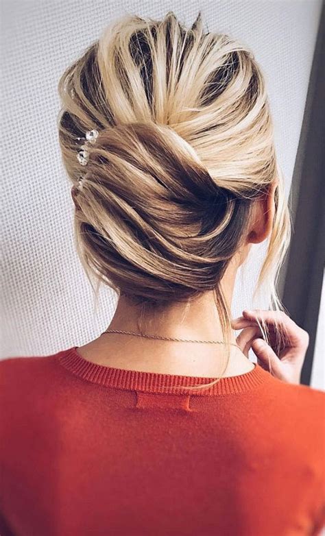 trendiest updos for medium length hair to inspire new looks cute chignon