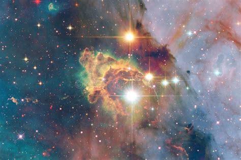 Landscape Of Star Clusters Beautiful Image Of Space Stock Illustration