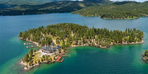 Private Island Mansion For Sale Montana Luxury Listings