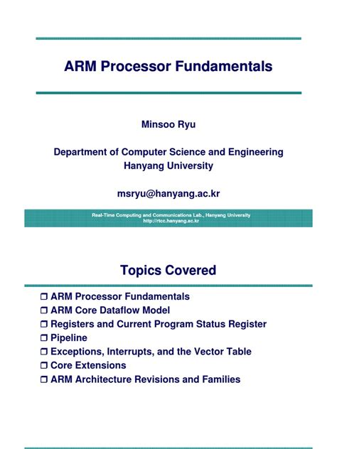 02 Arm Processor Fundamentals Pdf Arm Architecture Central
