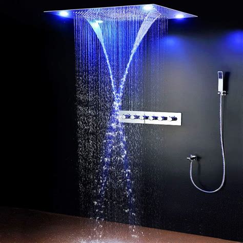 Wg Led Shower Function 5 Waterfallrainfallrain Curtain Modespa Mist