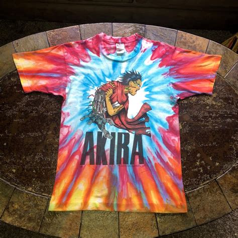 Art Tie Dyed This Vintage Akira Shirt Streetwear