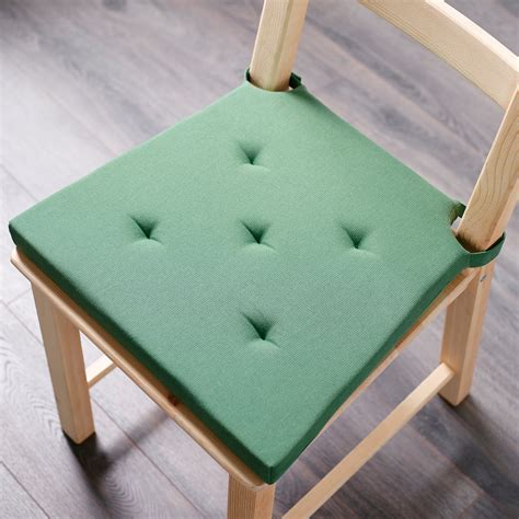 Justina Chair Pad Green 4235x40x4 Cm Ikea Latvija