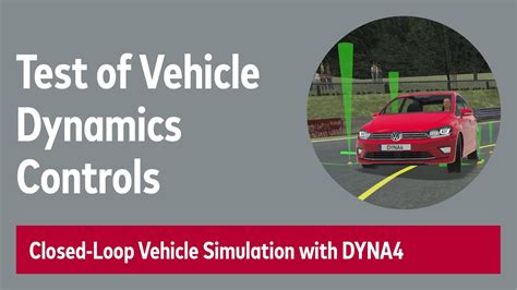 Test Of Vehicle Dynamics Controls With Virtual Test Drives Youtube