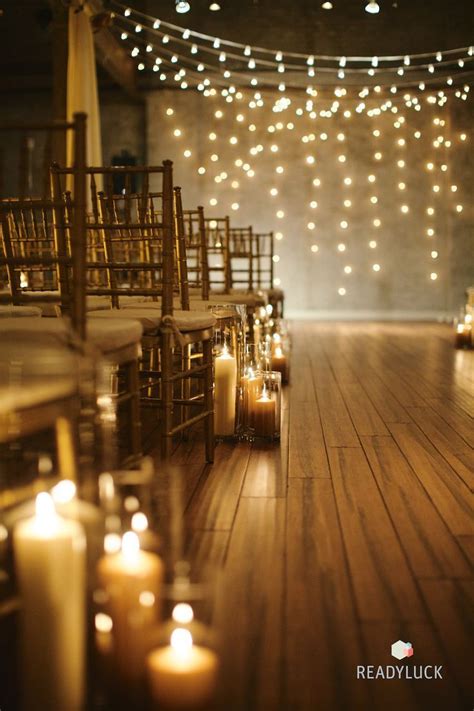 25 Romantic Winter Wedding Aisle Décor Ideas Dpf Candlelit Wedding
