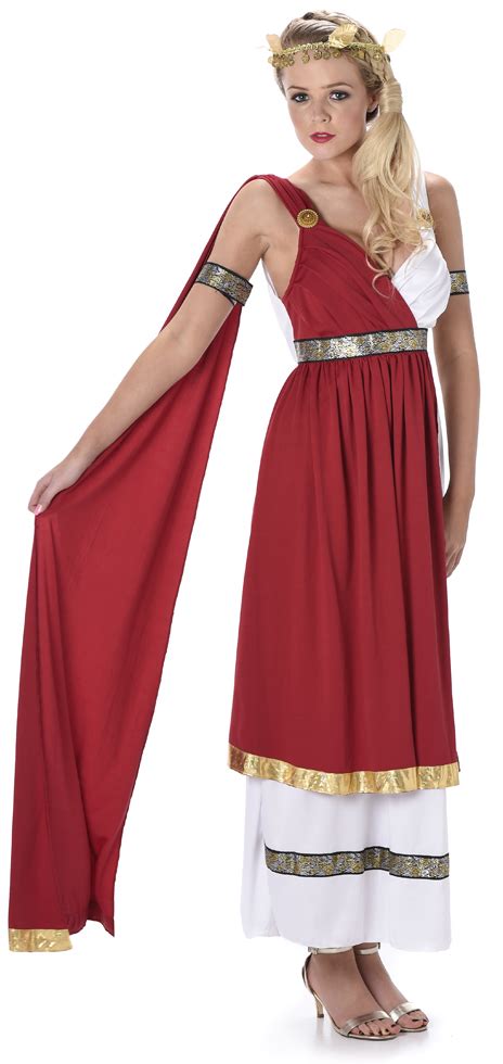 Roman Empress Ladies Fancy Dress Ancient Greek Grecian Womens Adults