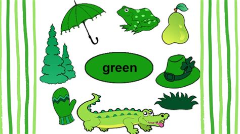 Green Colour Recognition Kindergarten Activity Youtube