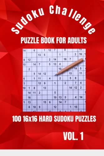 Sudoku Challenge Puzzle Books Vol 1 Hard And Challenging Sudoku