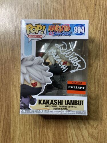 Funko Pop Naruto Shippuden Kakashi Anbu Signed By Dave Wittenberg Auto