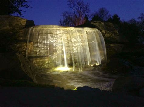 Amazing Waterfall With Incredible Led Light More Information At