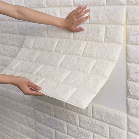 3d Brick Wall Panels Brick Wall Paneling Fake Brick Walls White