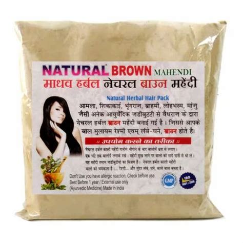 panth ayurveda brown henna hair dye for parlour packaging size 25g at rs 80 piece in surat