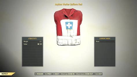 Asylum Worker Uniform All Colors Fallout 76 Pc Buy Fallout 76 Items