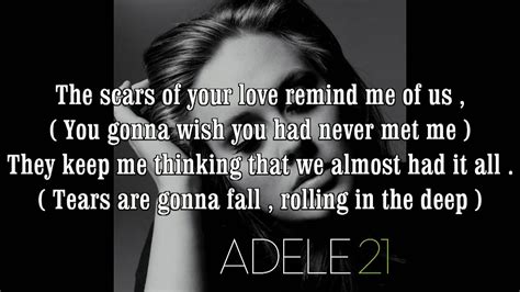 Adele Rolling In The Deeplyrics Hq Hd Youtube