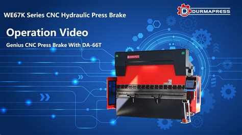 Demonstration On How To Operate Cnc Press Brake With Da66t Cnc
