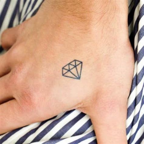 Simple Diamond Tattoo Etsy