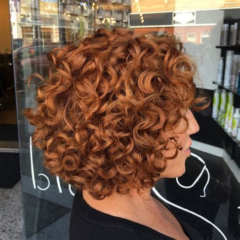 Short Curly Copper Red Bob Curly Bob Hairstyles Curly Hair Styles