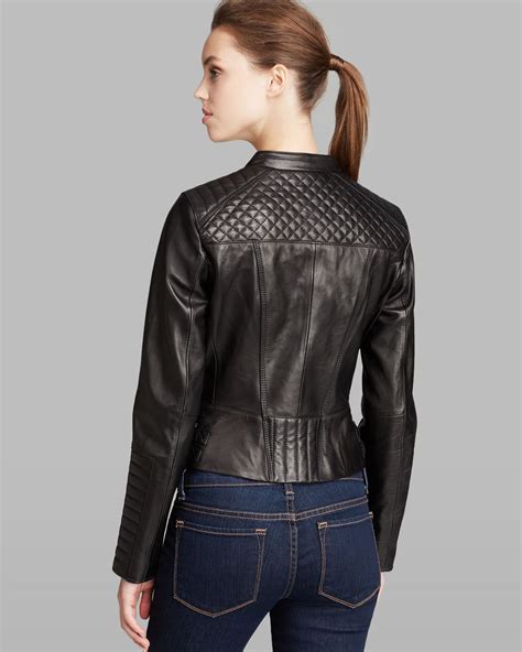 Find new and preloved new york leather items at up to 70% off retail prices. Lyst - Marc New York Jacket - Grace Collar Leather Moto in ...