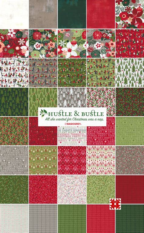 Moda Hustle And Bustle Charm Pack By Basicgrey Etsy