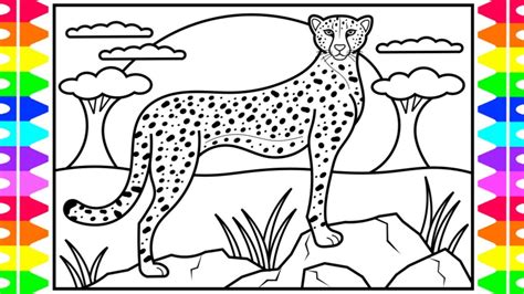 How To Draw A Cheetah Step By Step For Kids