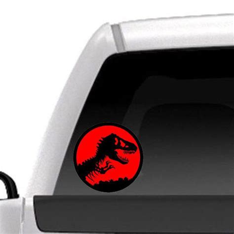 jurassic world 5 75 vinyl decal t rex dinosaur park amusement movie vinyl decals car