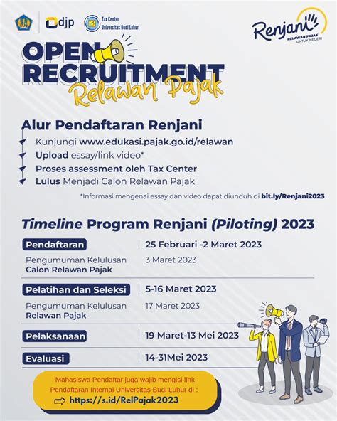 Open Recruitment Relawan Pajak Fakultas Ekonomi Dan Bisnis