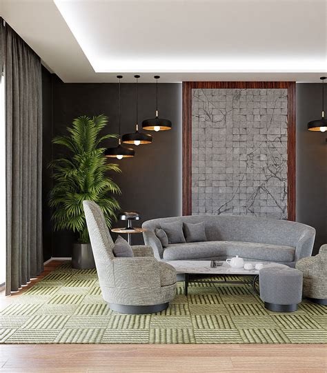 3d Model Living Room Modern Interior Design Contemporary