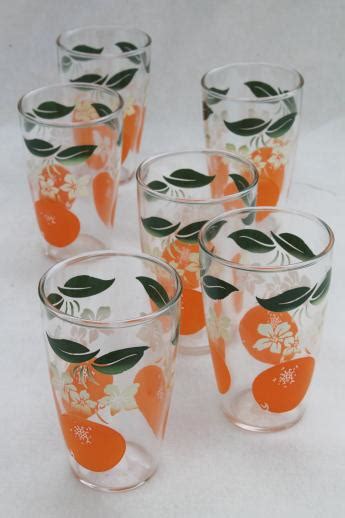 Vintage Juice Glasses Drinkware Drink And Barware