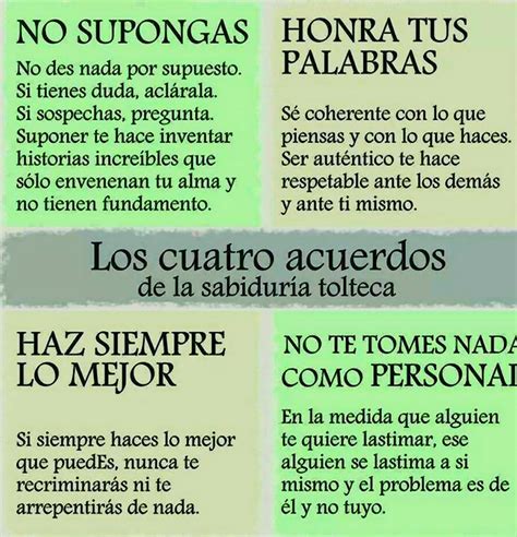 En esos instantes lo comprendió todo. Fundación Alfa Omega MC: Los cuatro acuerdos de la ...
