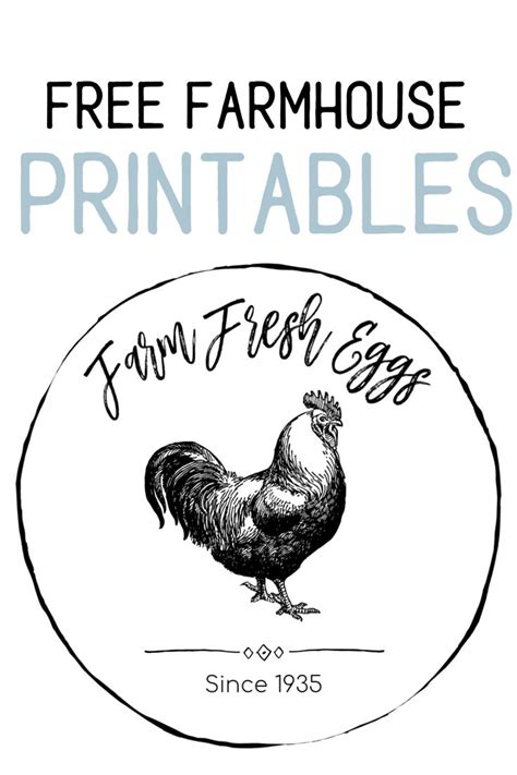 Free Farmhouse Printables Farmhouse Printables Free Stencils