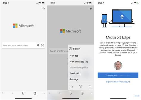 How To Use Microsoft Edge On Ios And Android