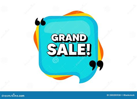 Grand Sale Symbol Special Offer Price Sign Vector Stock Photo Image