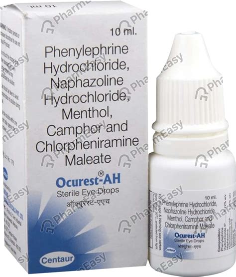 Ocurest Ah Eye Drops 10ml Uses Side Effects Price And Dosage Pharmeasy