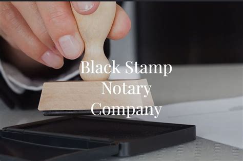 Black Stamp Notary Request A Quote Coppell Texas Notaries