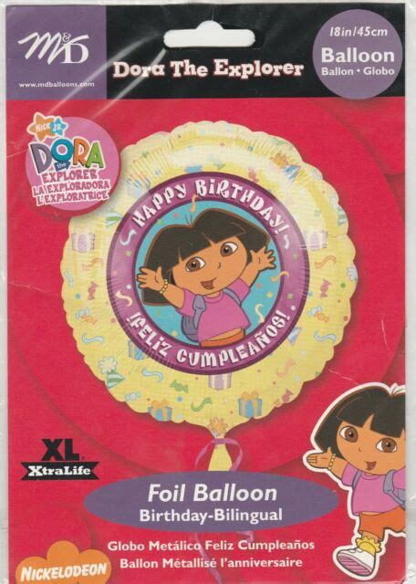 Dora The Explorer Happy Birthday Feliz Cumpleanos 18 Mylar Balloon For