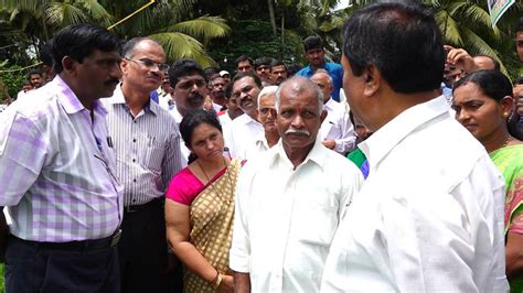 Agriculture Minister Nh Shivashankar Reddy Pays A Visit At Hemmady In Udupi District Sahilonline