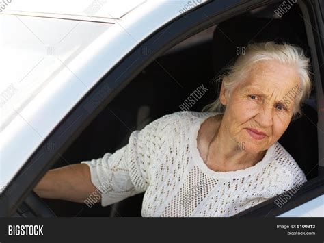Old Woman Driving Car Image And Photo Free Trial Bigstock