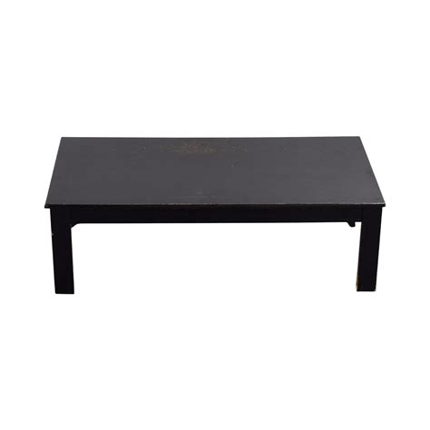Cristobal white rectangle coffee table set of bassett mirror company. 69% OFF - Black Rectangular Coffee Table / Tables