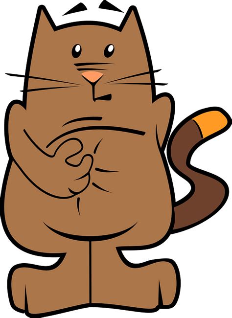 Cartoon Hungry Cat Clipart Free Download Transparent Png Creazilla