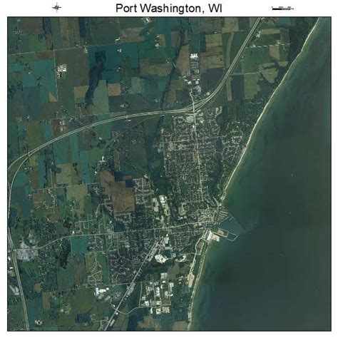 Aerial Photography Map Of Port Washington Wi Wisconsin