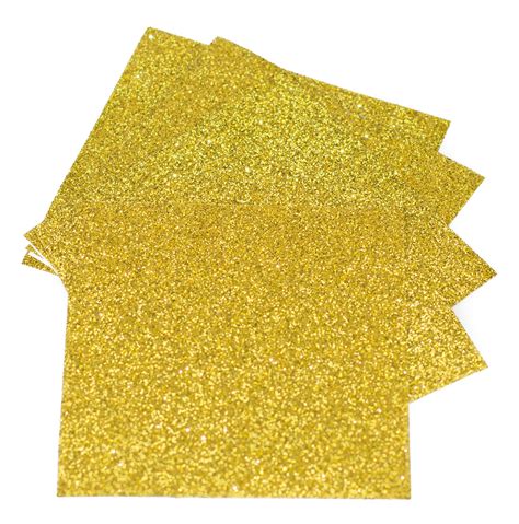 Expressions Vinyl Gold 9in X 12in 5 Pack Siser Glitter Iron On