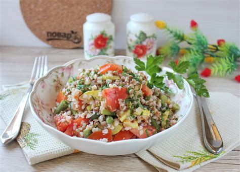 Салат с гречкой и овощами - пошаговый рецепт с фото на Повар.ру