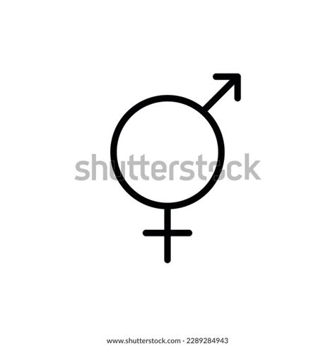 Intersex Person Symbol Visual Gender Representation Stock Vector Royalty Free 2289284943
