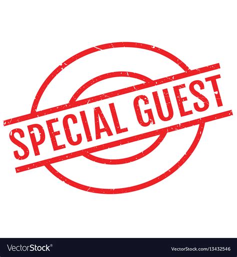 Special Guest Rubber Stamp Royalty Free Vector Image