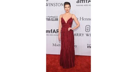 lauren cohan your favorite models and it girls wore the sexiest dresses to the amfar gala