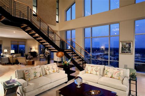 Urban Penthouse Living Room Modern Living Room Atlanta By Ls3p
