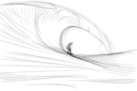 Как нарисовать волны Рисуем поэтапно волны на море карандашом