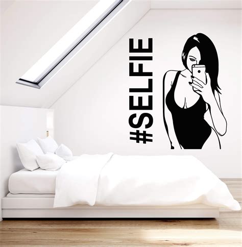 Vinyl Wall Decal Swag Style Sexy Girl Selfie Nude Hot Stickers Ig