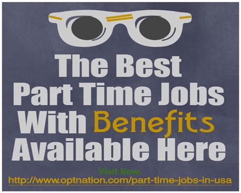 Find The Best Part Time Jobs In Usa With Benefits And Details For